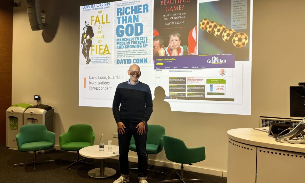 The Guardian newspaper's investigations correspondent David Conn was one of the keynote speakers at the European Journalism Training Association conference hosted by LJMU