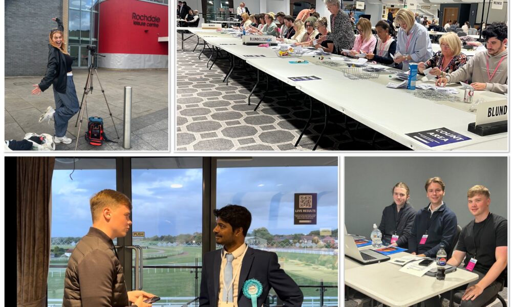 JMU Journalism students worked at General Election counts around the North West