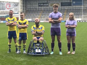 JMU Journalism students were involved at the Warrington Wolves kit launch