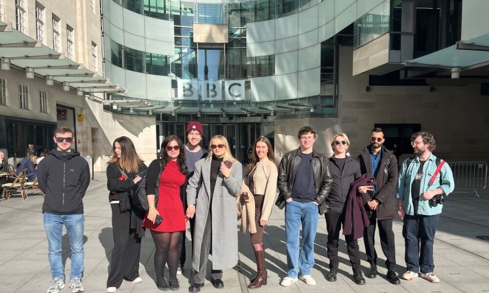 JMU Journalism students visited newsrooms at the BBC