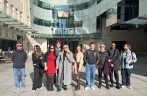 JMU Journalism students visited newsrooms at the BBC