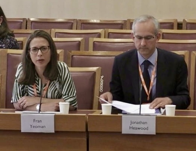 Head of Journalism Fran Yeoman speaking at a House of Lords inquiry to call for schoolchildren to be taught media literacy.