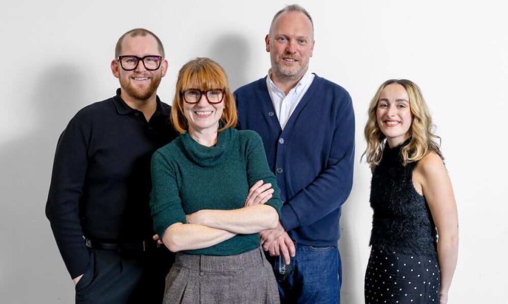 Networking event panel members, from left to right: Josh Parry (BBC), Clare Fallon (Channel 4 News), Jonathan Paterson (Chair, John Schofield Trust), Abi Whistance (Editor, Liverpool Post). Photo by by Matt Thomas.
