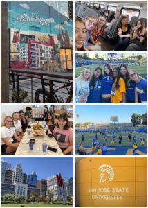 Zoe saw the sights and made lots of new friends on her trip to California
