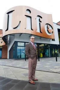 Doctor Nadim Fazlani, Chair of NHS Liverpool CCG. Addressing Liverpool's future healthcare. © NHS Liverpool Clinical Commissioning Group
