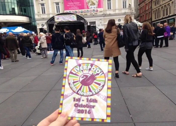 Mental health festival celebrations in Williamson Square - JMU Journalism