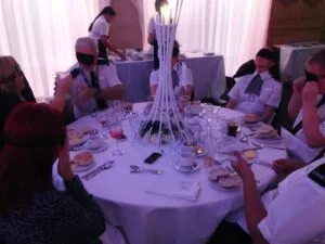 Merseyside Police at the dinner in the dark event. Pic by Andrew Nuttall © JMU Journalism